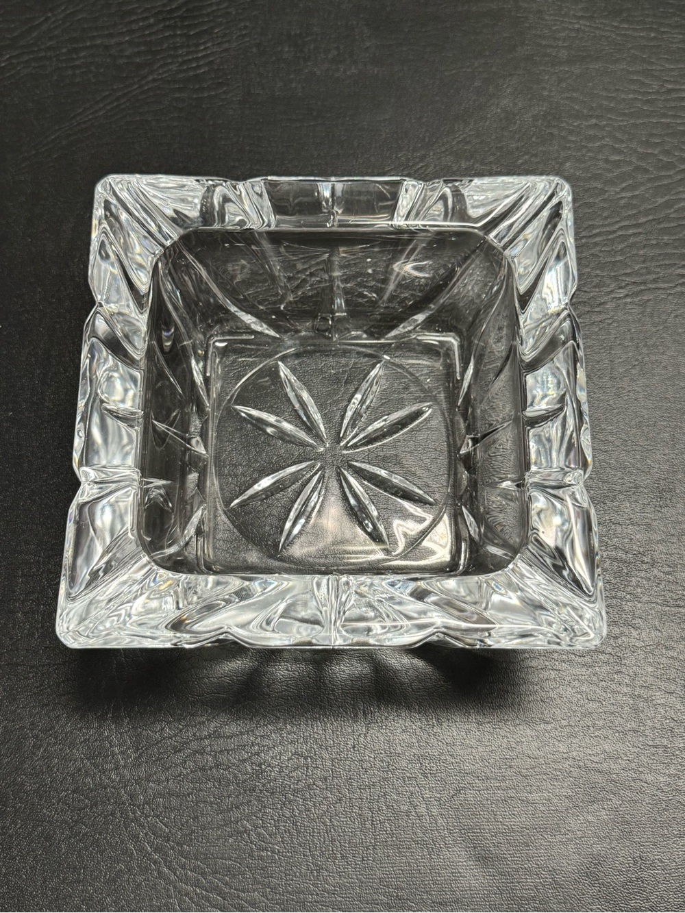 Heavy Crystal Vintage Ash Tray